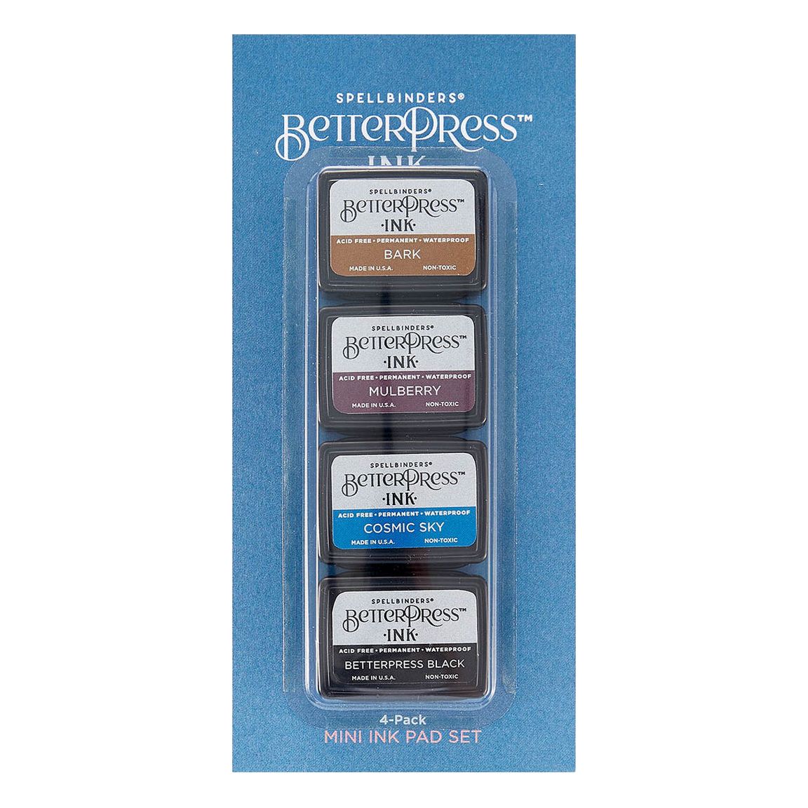 Stamp Pad Water Proof Ink Set Blue