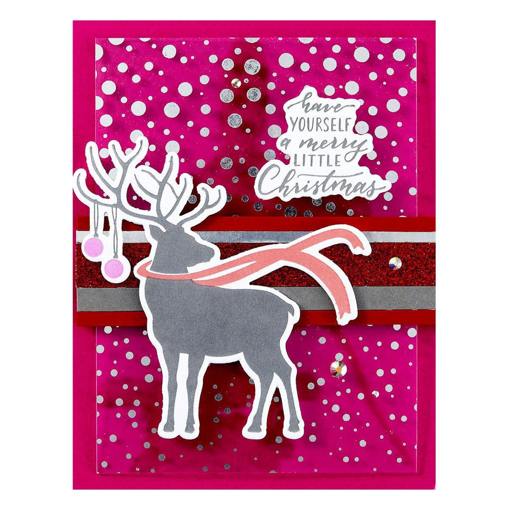 Spellbinders Dashing Reindeer Registration Press Plate & Die Set bpr-013 merry little christmas