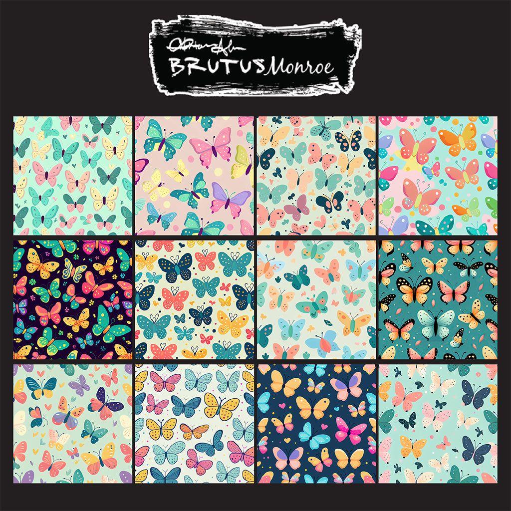 Brutus Monroe Butterfly Bounty 6x6 Paper Pad bru1583 package back