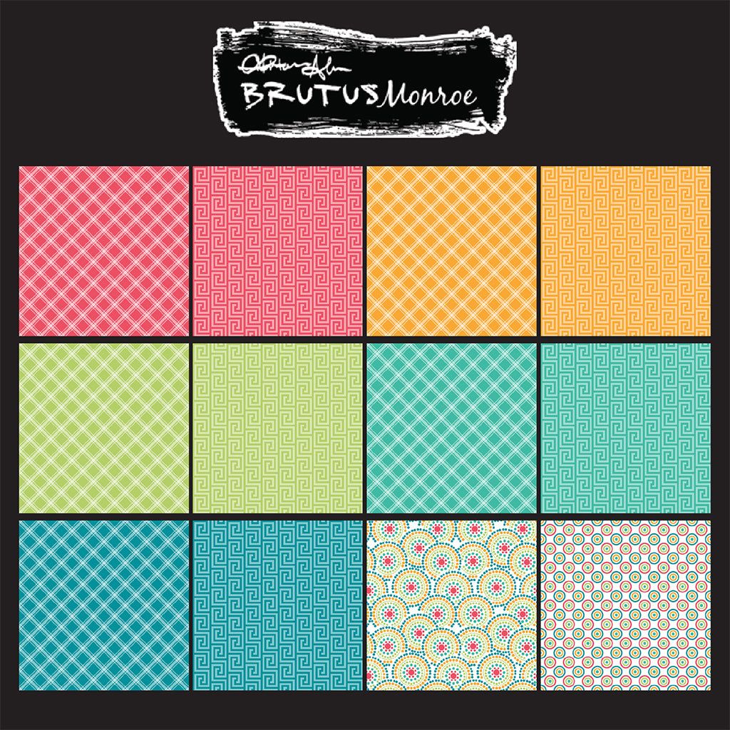 Brutus Monroe Playful Patterns 6x6 Paper Pad bru4008 package back