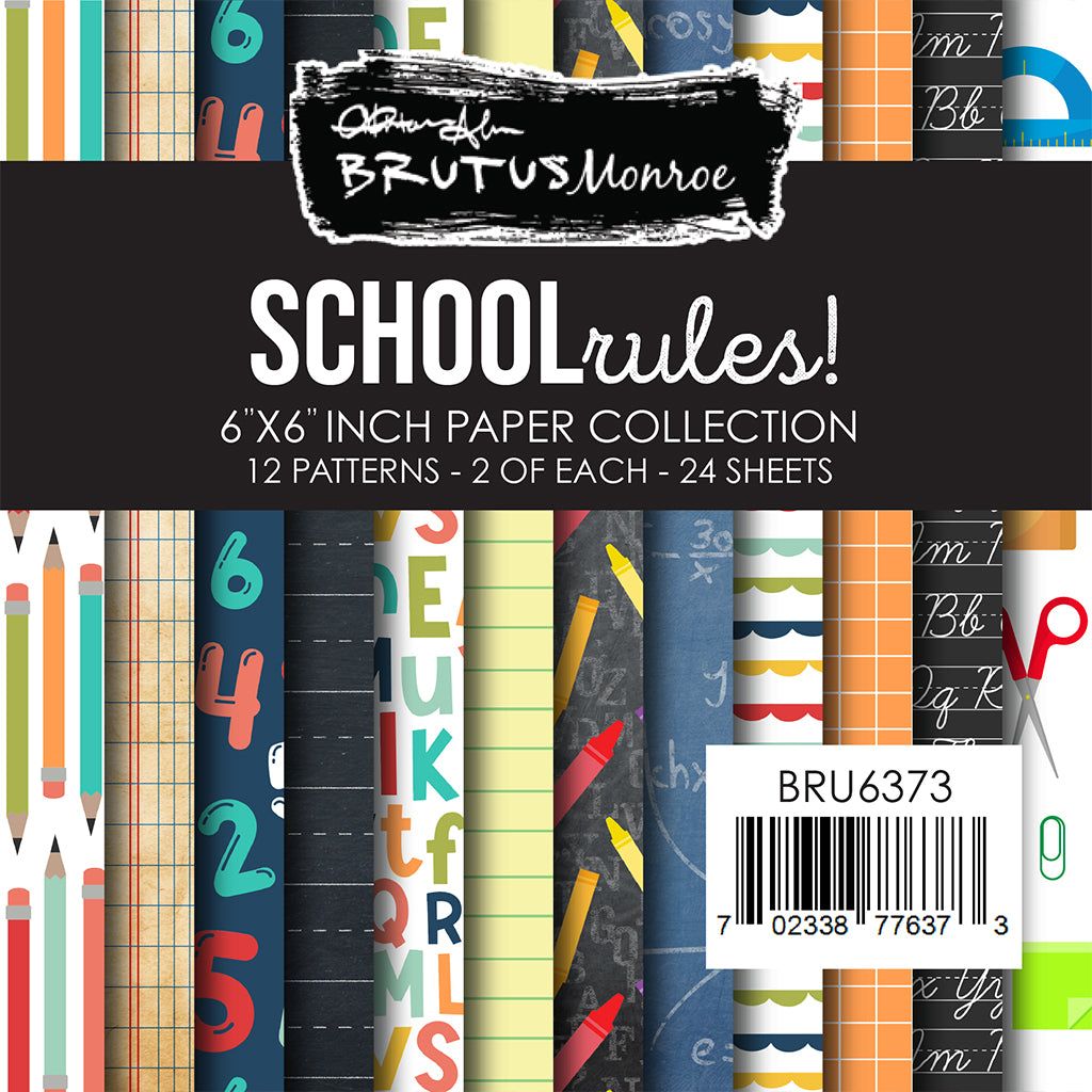 School Rules 6x6 Paper Pad - Brutus Monroe - Schools in Session