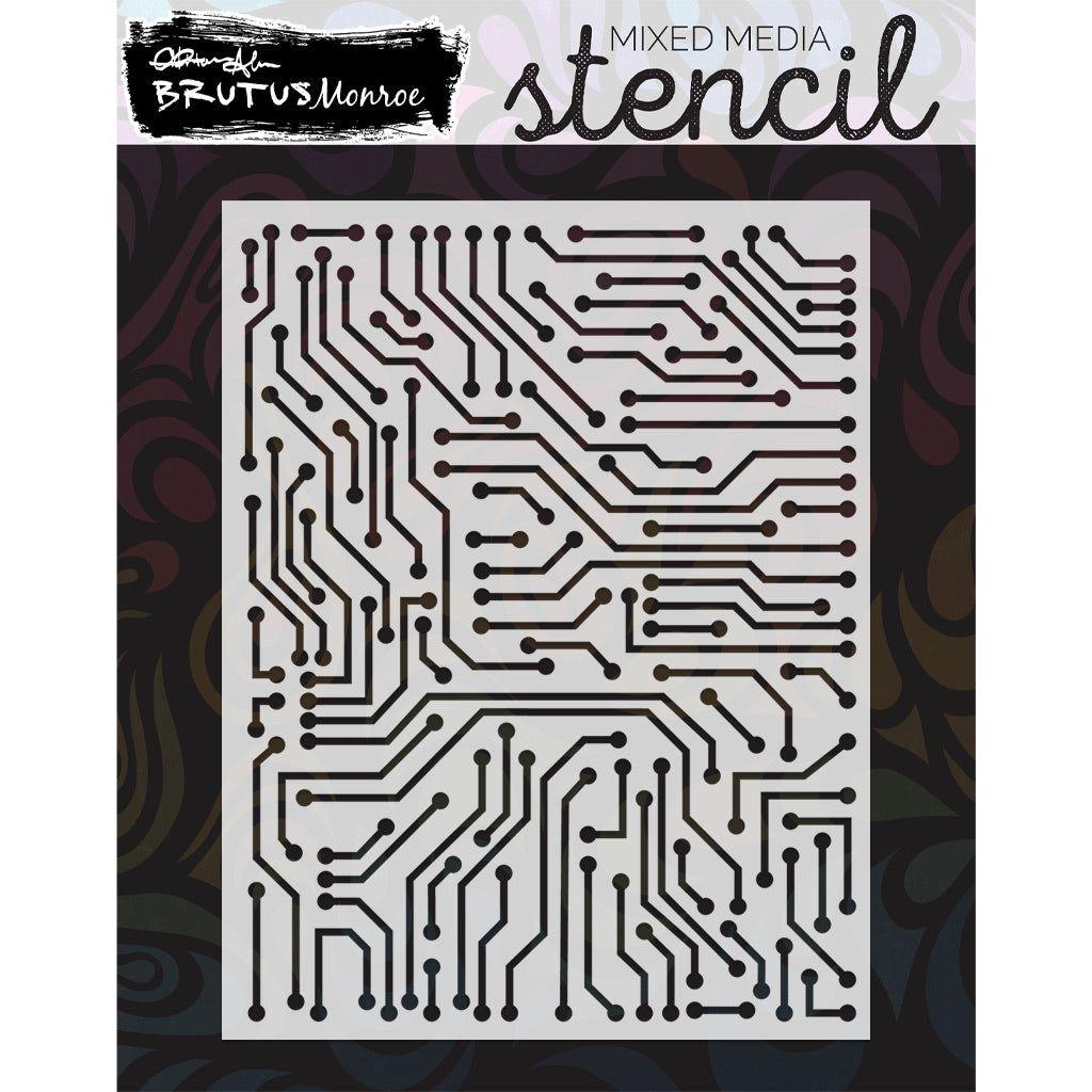 Brutus Monroe Circuit Board Simple Stencil bru8403