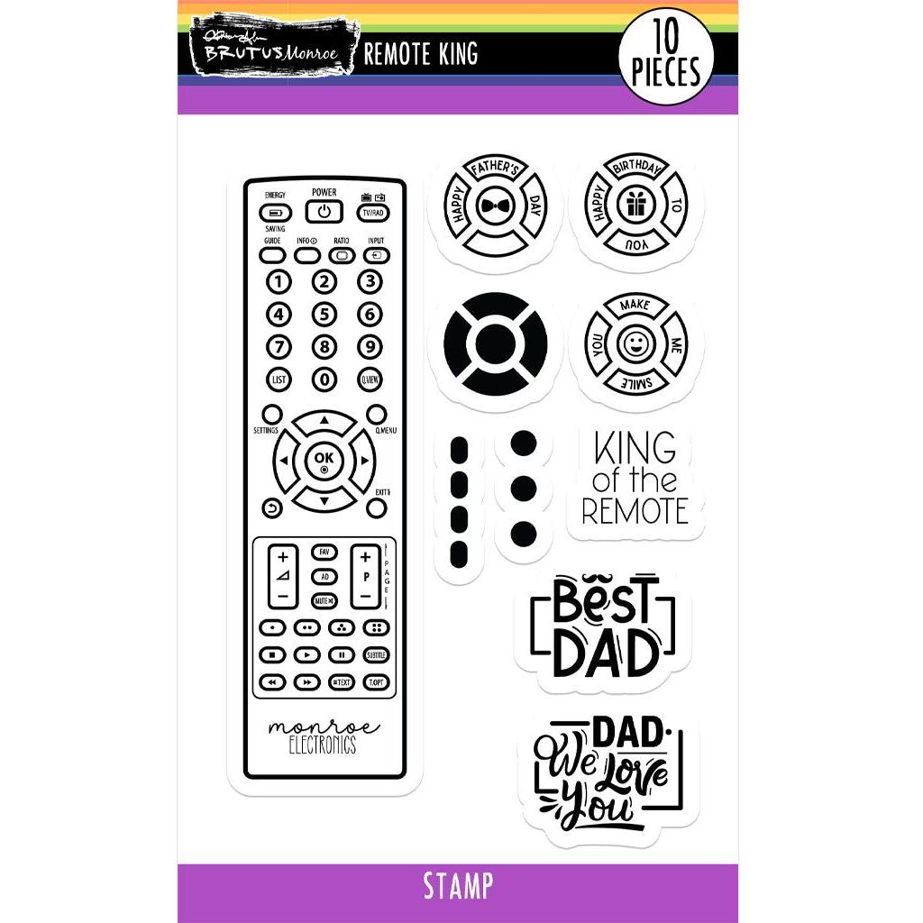 Brutus Monroe Remote King Clear Stamps bru9110