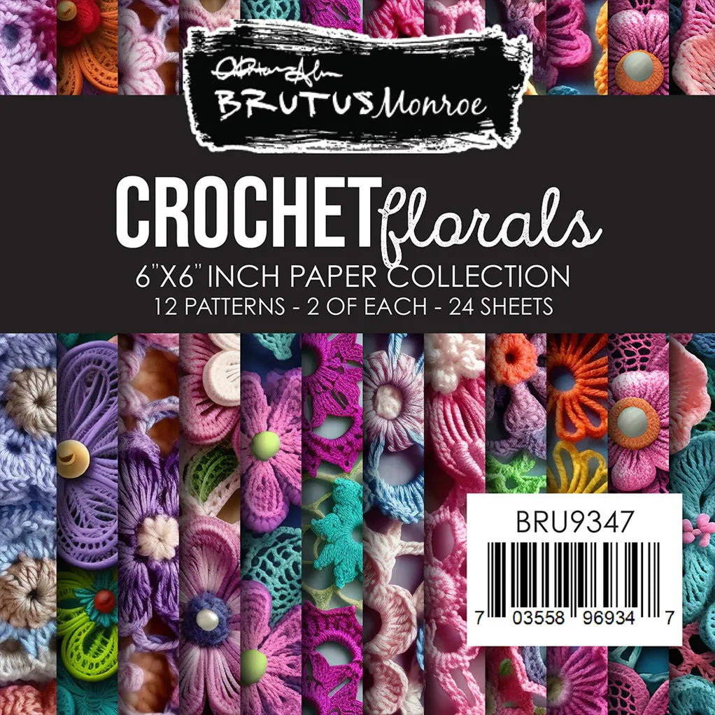 Brutus Monroe Crochet Florals 6x6 Paper Pad bru9347