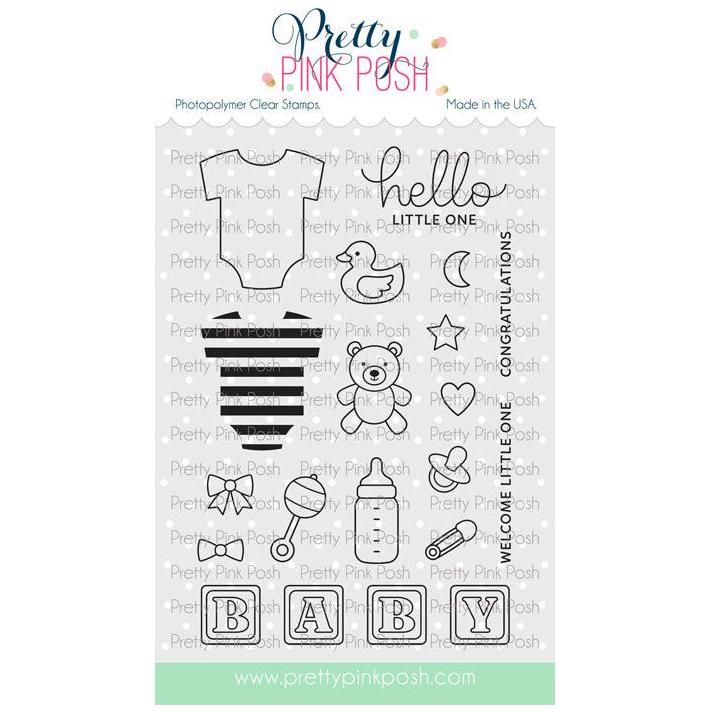 Pretty Pink Posh Baby Basics Clear Stamps