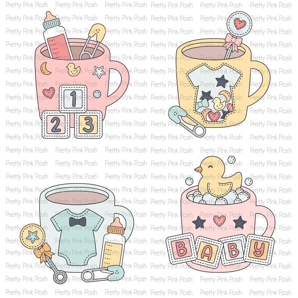 Pretty Pink Posh Baby Mug Additions Dies ideas