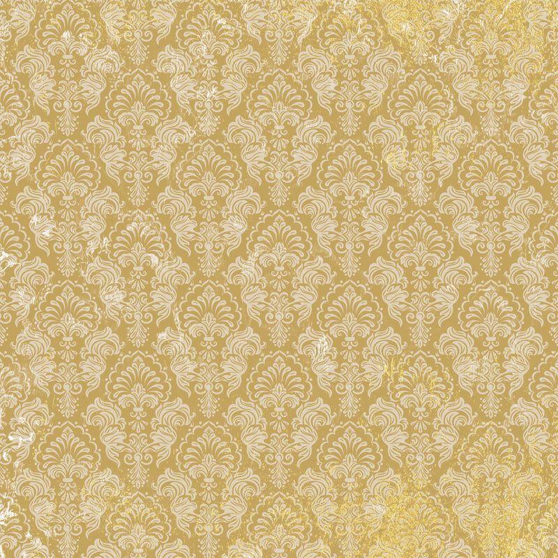 Crafter's Companion Age Of Elegance 12 x 12 Paper Pad ss-aoe-pad12 Golden Damask Pattern