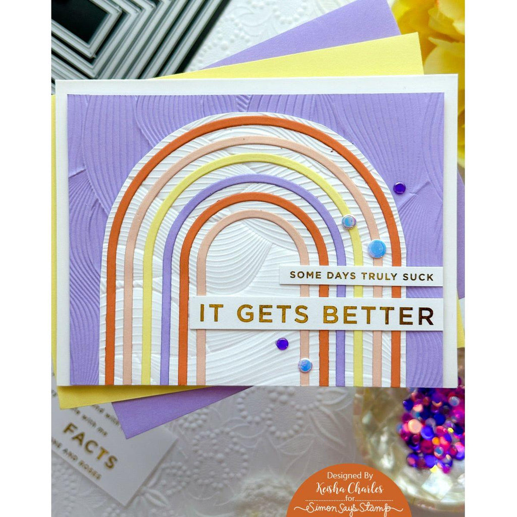 CZ Design Stamps Dies and Sentiment Strips Bad Day Good Vibes set807bd Sunny Vibes Encouragement Card | color-code:ALT02