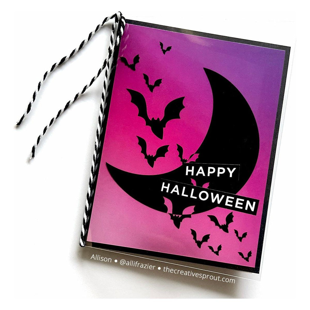 Simon Says Stamp Bats Acetate Foil Transfer Sheets 1004ssa Cheering for You Halloween Card | color-code:ALT02