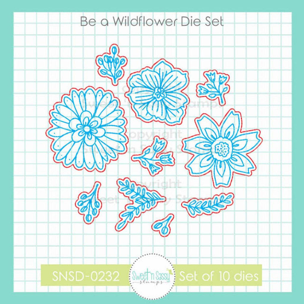 Sweet 'N Sassy Be A Wildflower Die Set snsd-0232