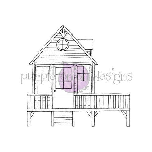 Purple Onion Designs Beach House Cling Stamp pod1324