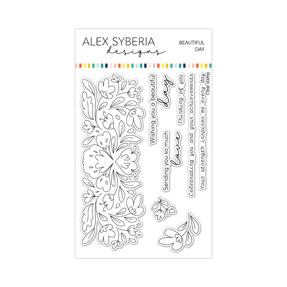 Alex Syberia Designs Beautiful Day Clear Stamp Set asd-sta-144