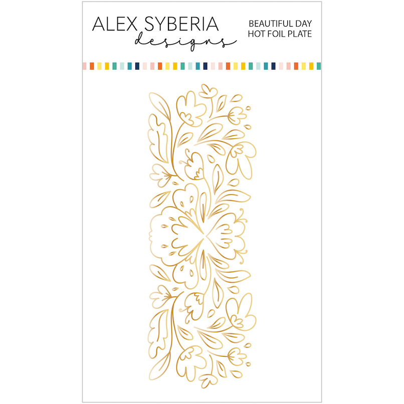 Alex Syberia Designs Beautiful Day Hot Foil Plate asd-hf-144