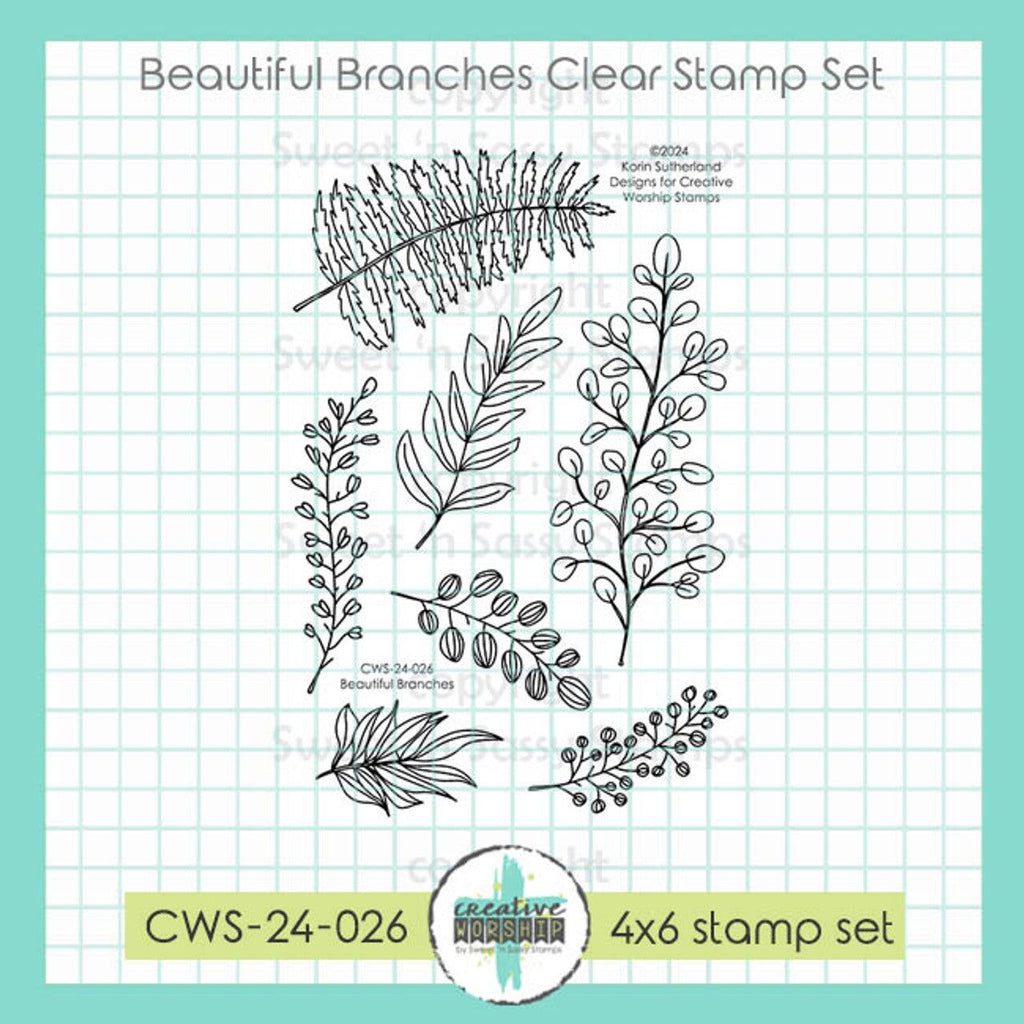 Creative Worship Beautiful Branches Clear Stamps cws-24-026