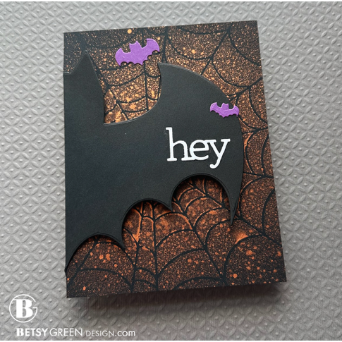 CZ Design Big Bat Wafer Dies czd240 Cheering for You Halloween Card | color-code:ALT03