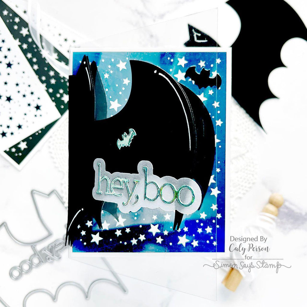 CZ Design Big Bat Wafer Dies czd240 Cheering for You Halloween Card | color-code:ALT04