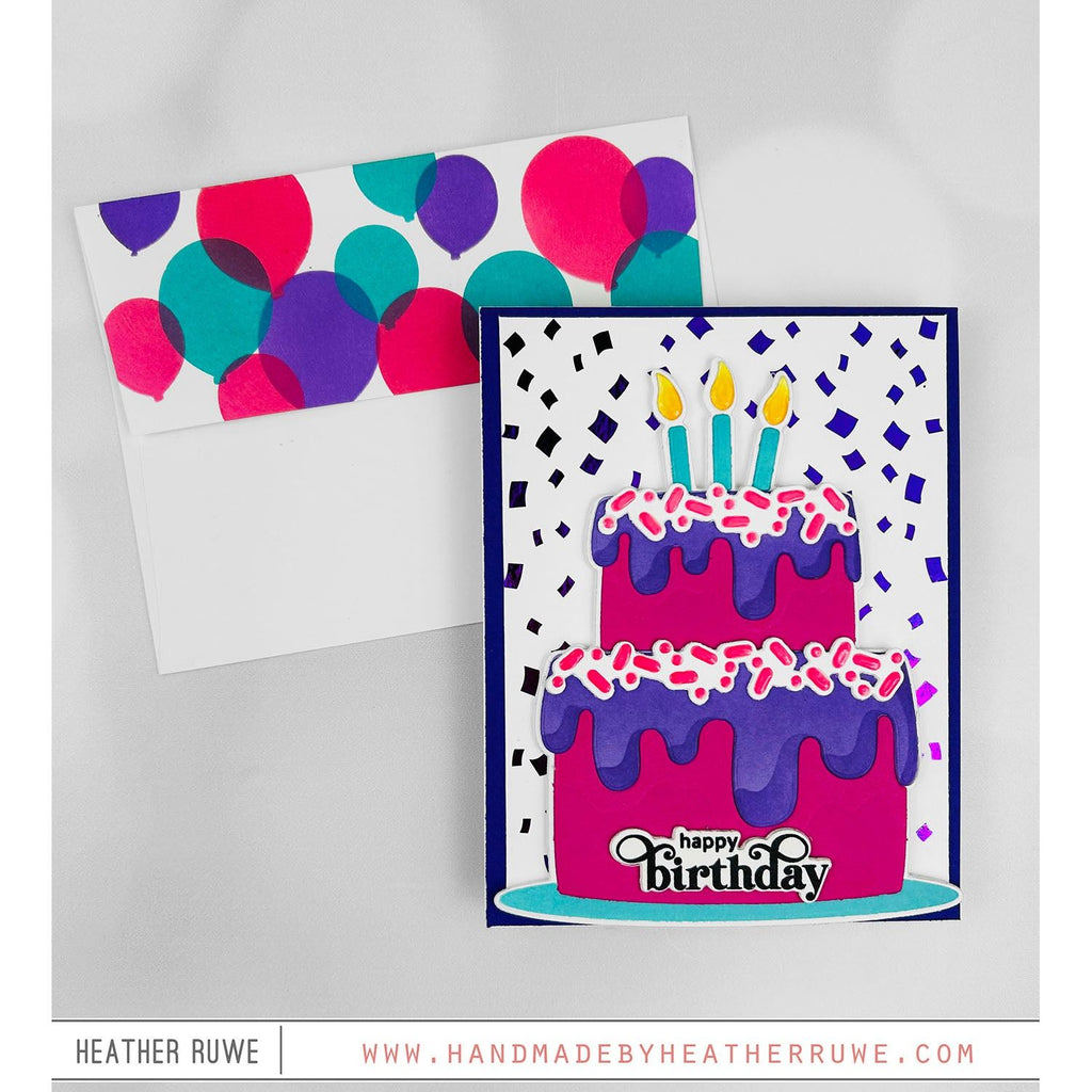 Simon Says Stamp Big Birthday Cake Wafer Dies 1161sdc Sweet Wishes Birthday Card | color-code:ALT02