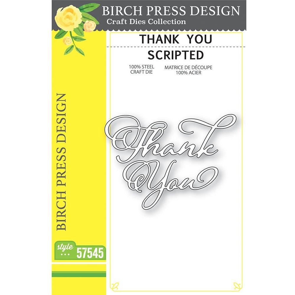 Birch Press Design Thank You Scripted Dies 57545