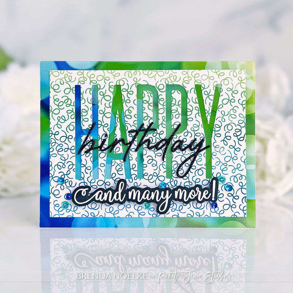 Picket Fence Studios Foiling Toner Card Fronts Birthday Bash ft-144 and many more