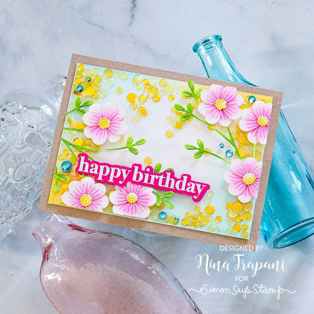 CZ Design Stamps And Dies Birthday Basics set740bb Splendor Birthday Card | color-code:ALT02