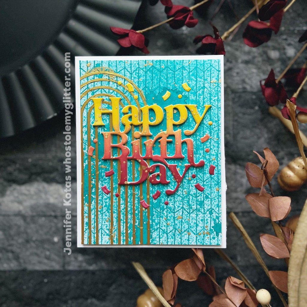 Simon Says Stamp Birthday Confetti Wafer Dies sssd112905 Stamptember Birthday Card | color-code:ALT02