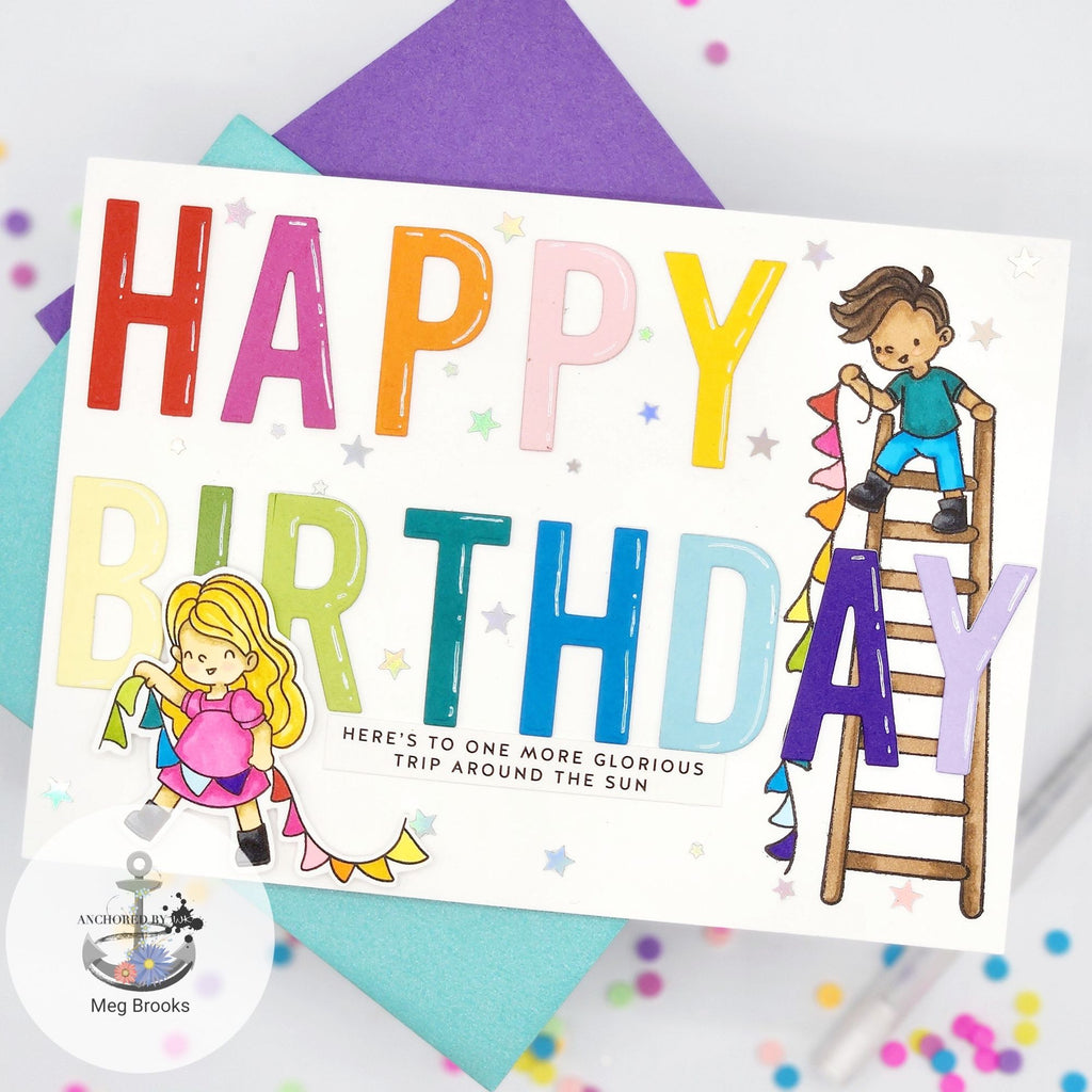 Simon Says Stamp Birthday Party Wafer Dies 1148sdc Stamptember Birthday Card