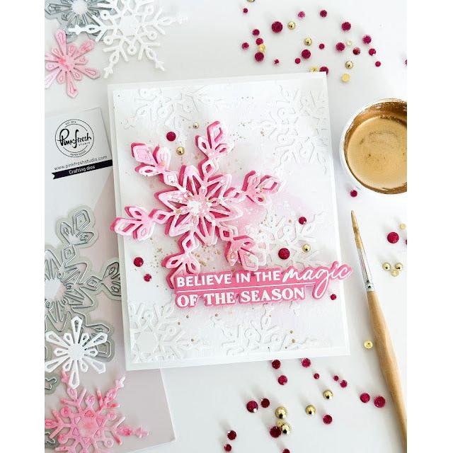 PinkFresh Studio Holiday Large Sentiments Die Set Christmas Magic Card | color-code:ALT03