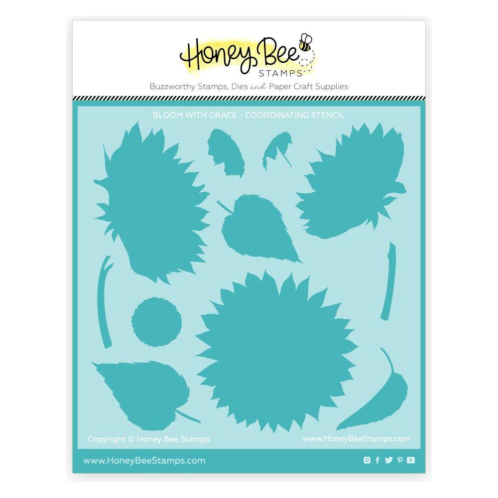 Honey Bee Bloom With Grace Stencils hbsl-154