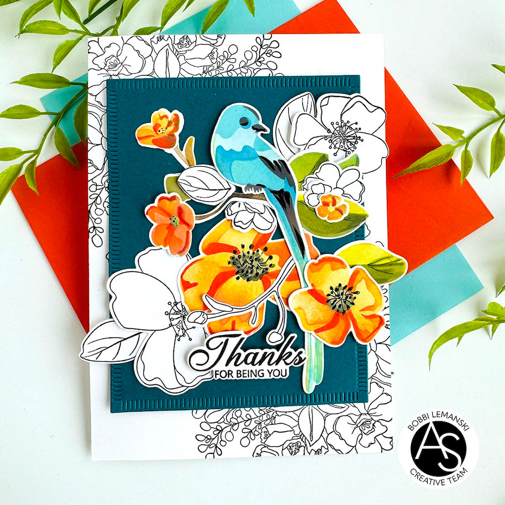 Alex Syberia Designs Avian Allure Clear Stamp Set asd-sta-161 being