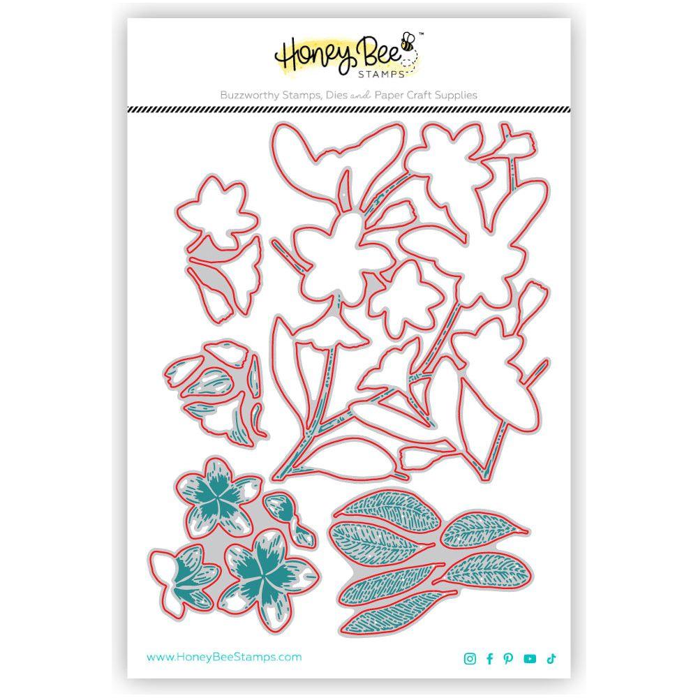 Honey Bee Bold Background Plumeria Dies hbds-bbplum Detailed Product Image