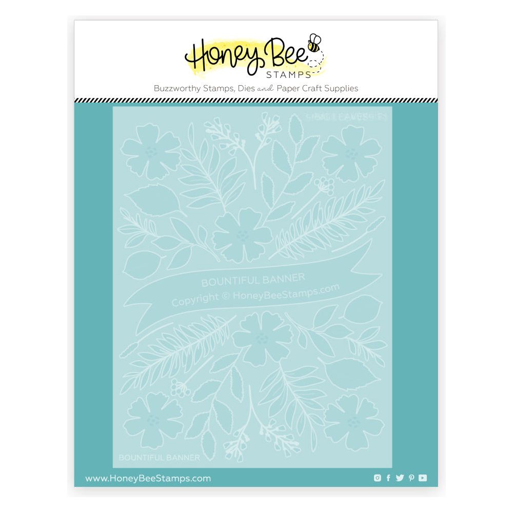 Honey Bee Bountiful Banner Stencils hbsl-134 in package