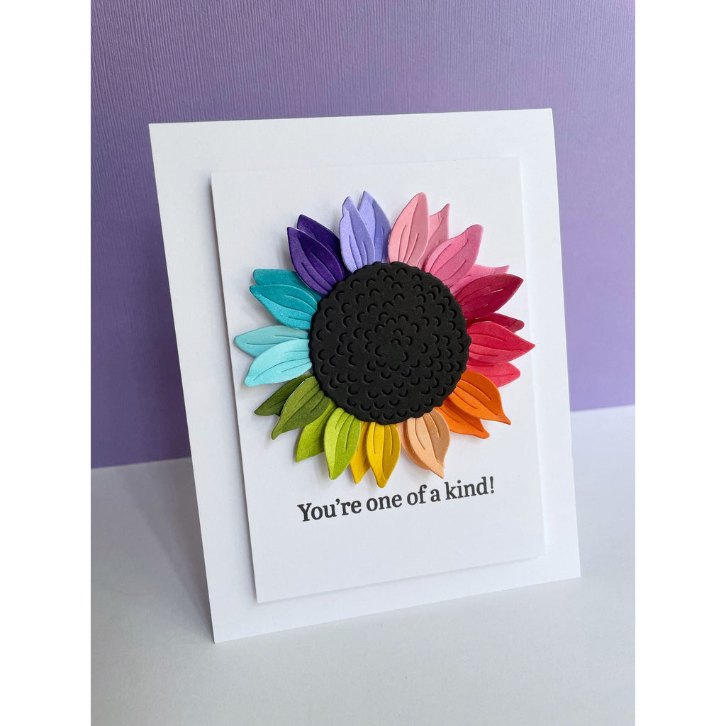 Simon Says Stamp Bountiful Sunflower Blossom Wafer Die s848 Out Of This World Sunflower Card | color-code:ALT04