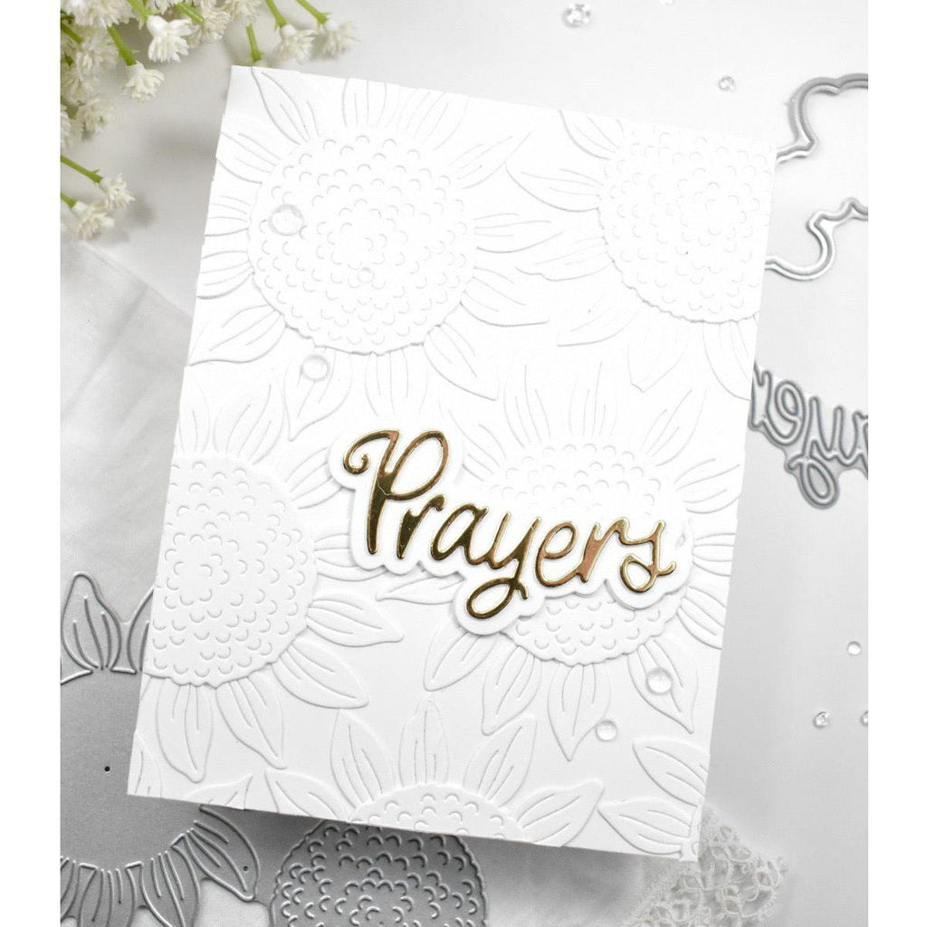 Simon Says Stamp Bountiful Sunflower Blossom Wafer Die s848 Out Of This World Prayers Card | color-code:ALT05