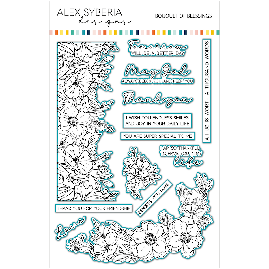 Alex Syberia Designs Bouquet of Blessings Die Set asd-cd-145