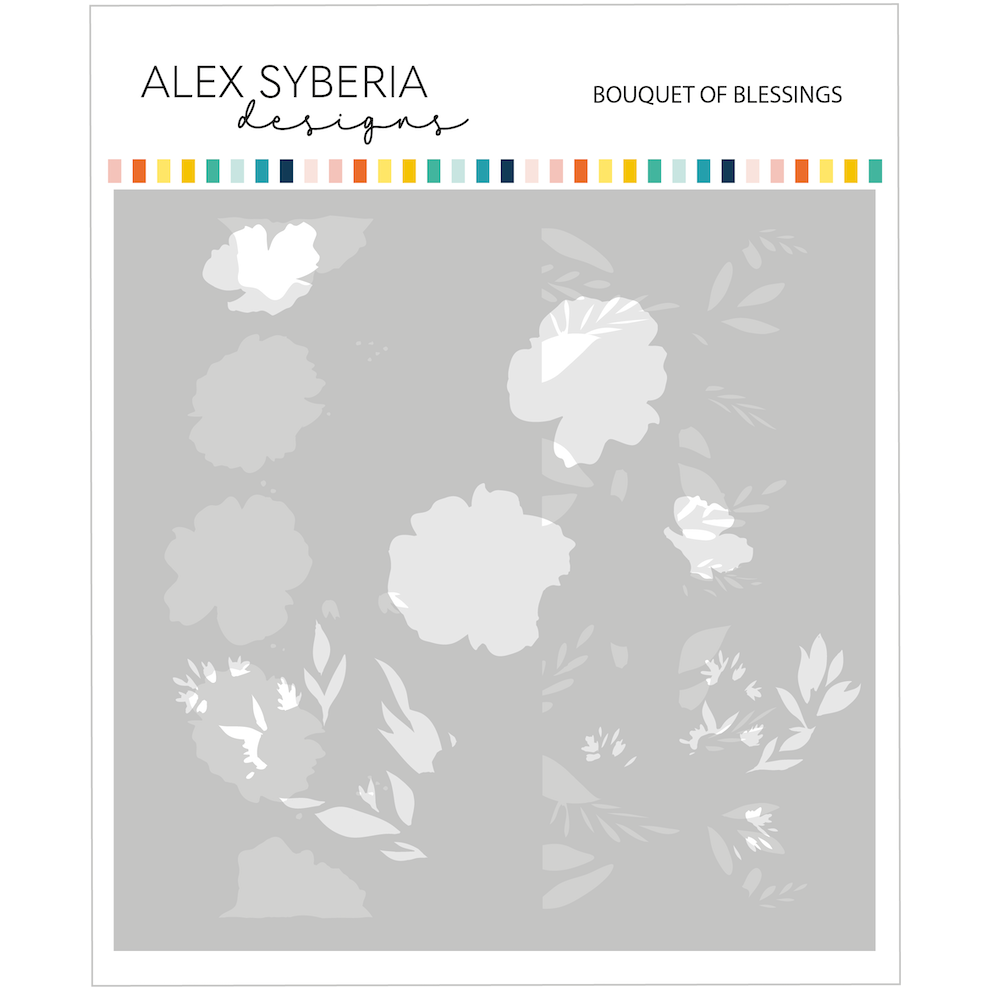 Alex Syberia Designs Bouquet of Blessings Stencil Set asd-ste-145