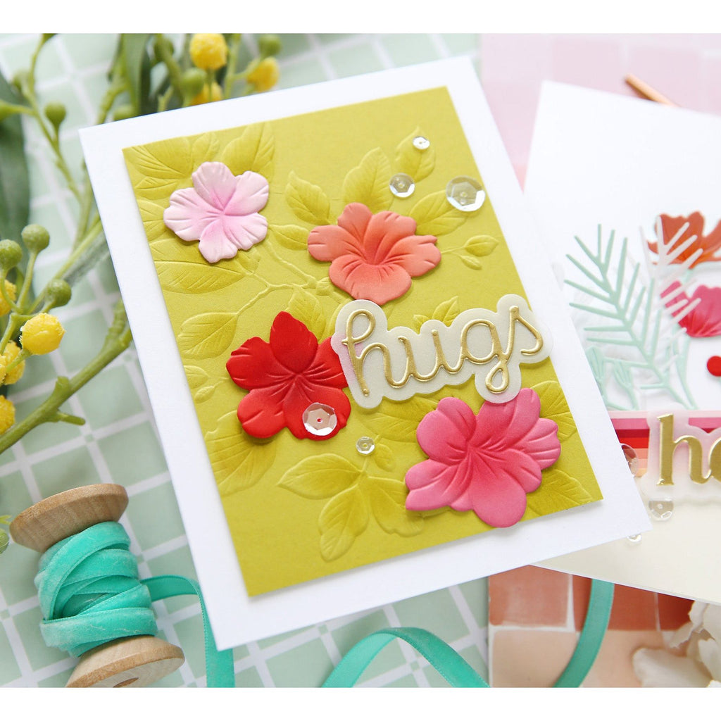 Simon Says Stamp Embossing Folder and Cutting Dies Branching Flowers sfd400 Be Bold Hugs Card | color-code:ALT04