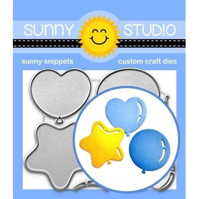 Sunny Studio Bright Balloons Snippets Dies SSDIE-340