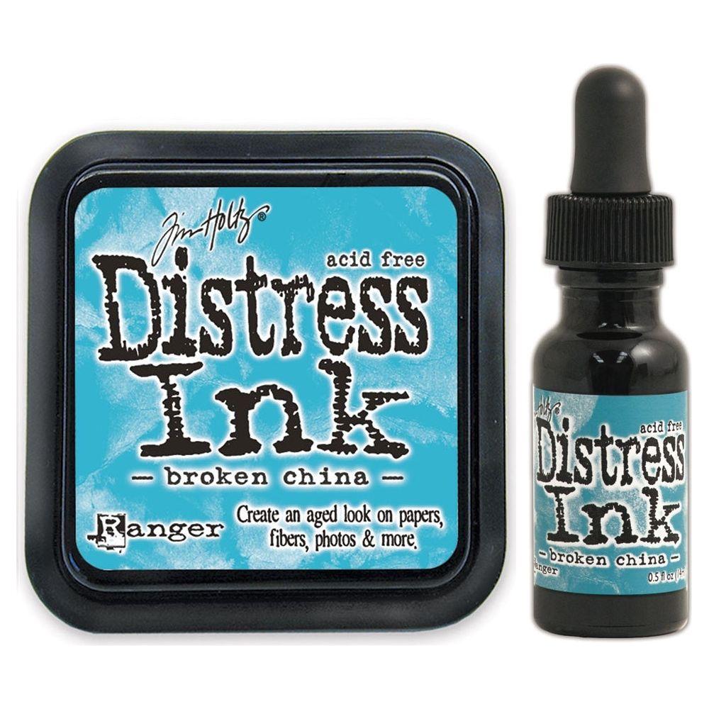 Tim Holtz Distress Broken China Ink Pad And Reinker Bundle Ranger