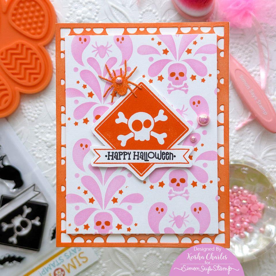 Simon Says Stamp Bubble Burst Plate Wafer Dies s840 Season Of Wonder Halloween Card