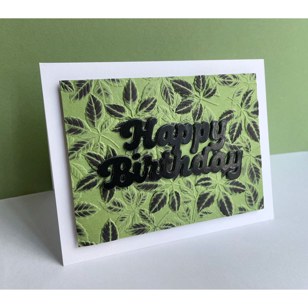 Simon Says Stamp Bubble Script Birthday Wafer Dies 1162sd Birthday Card | color-code:ALT02