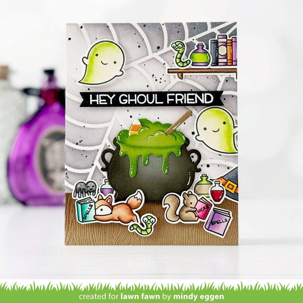 Lawn Fawn Build-A-Cauldron Dies lf3512 Hey Ghoul Friend | color-code:alt1