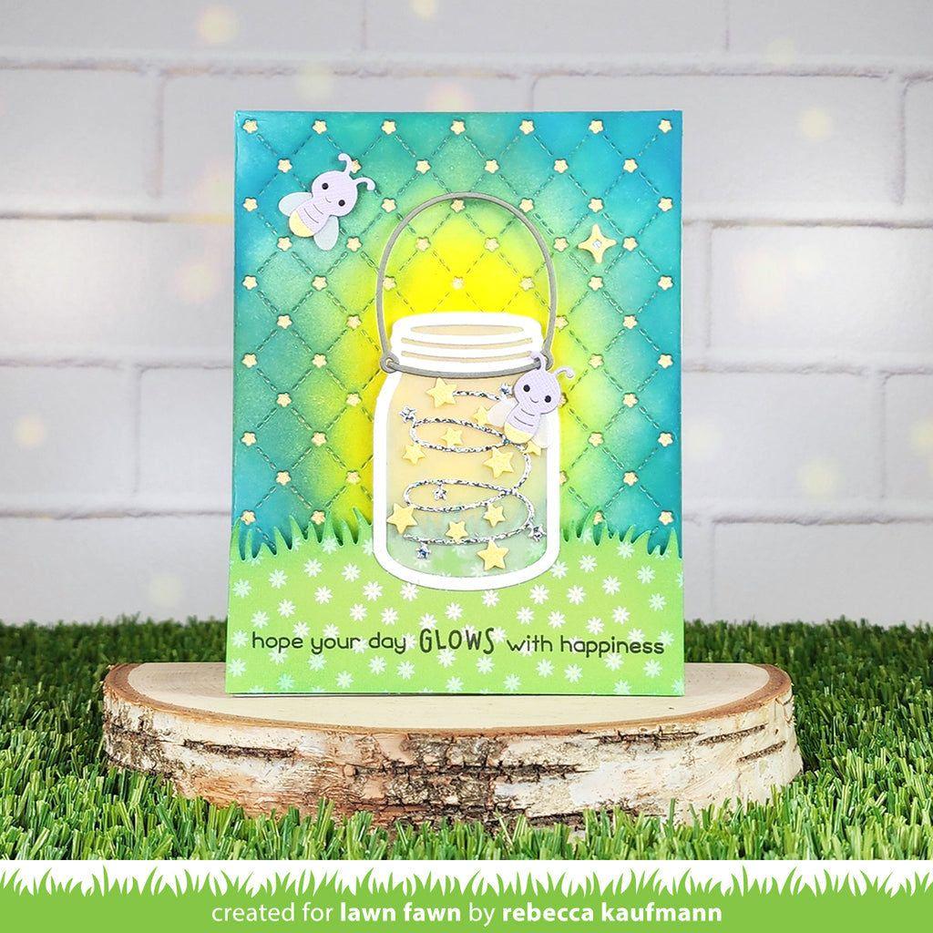 Lawn Fawn Build-A-Drink Mason Jar Add-On: Lantern Dies lf3433 glows 