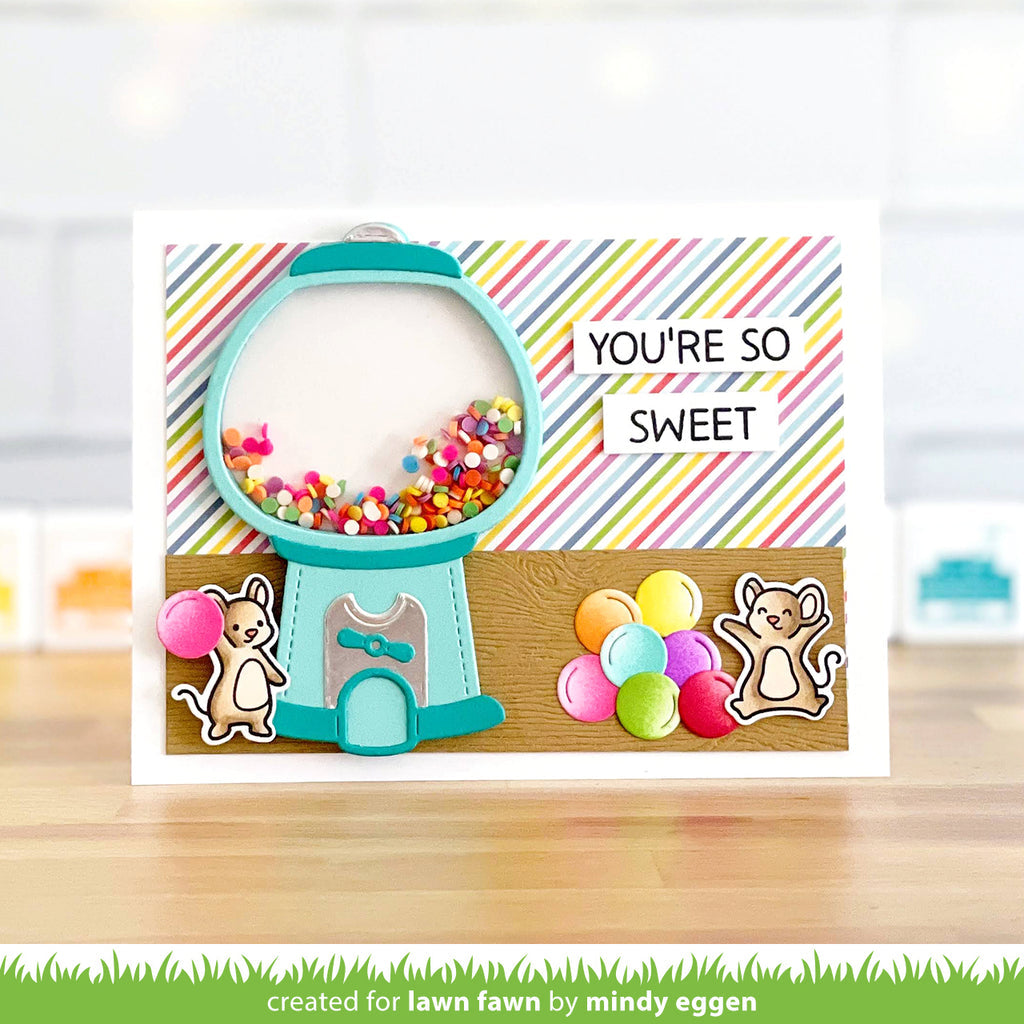 Lawn Fawn Build-A-Gumball Machine Dies lf3431 You're So Sweet