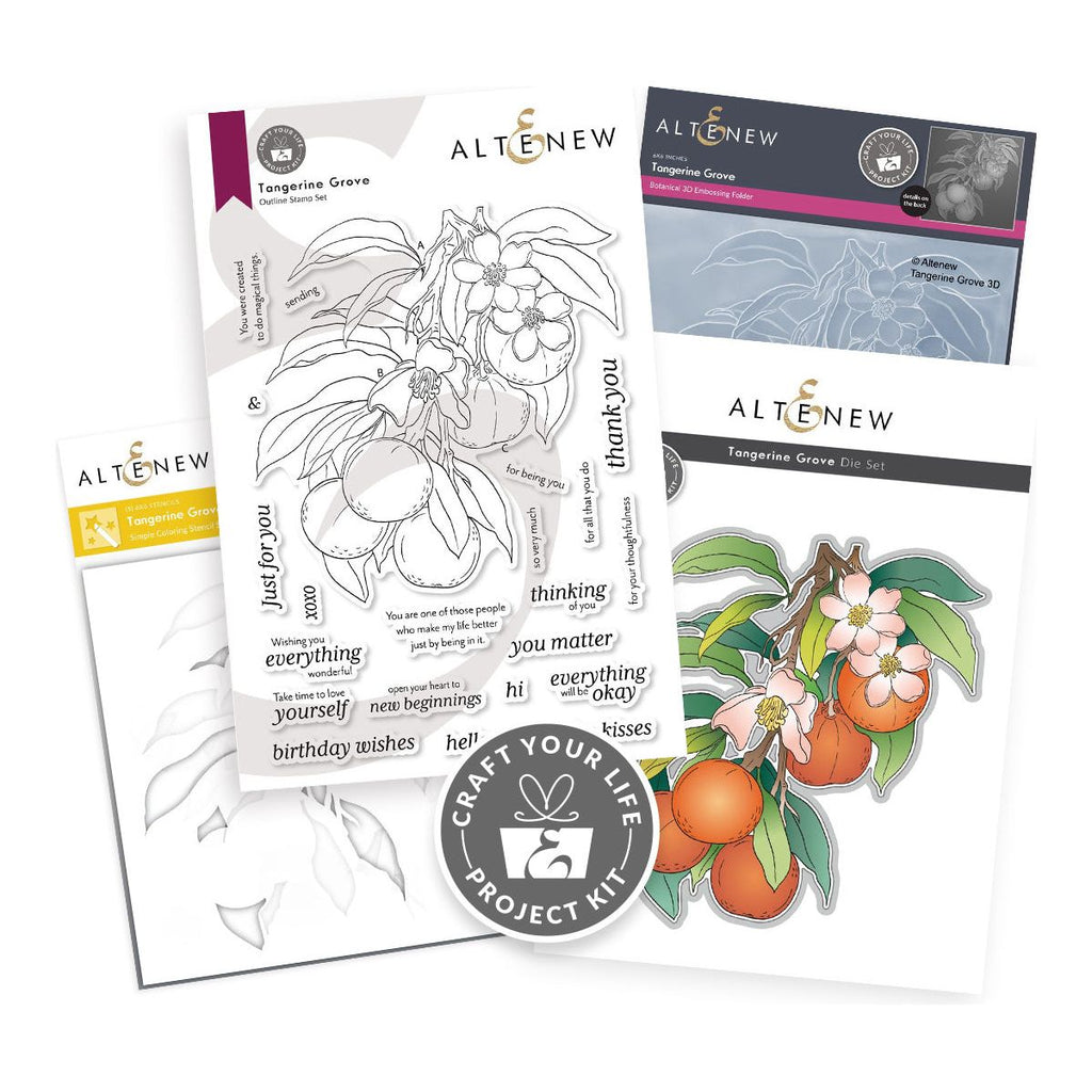 Altenew Craft Your Life Project Kit Tangerine Grove alt10224bn