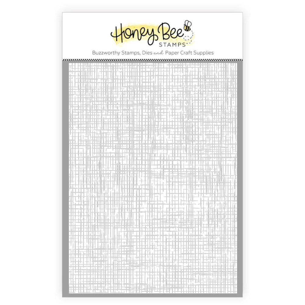 Honey Bee Burlap 3D Embossing Folder hbef-010 in package