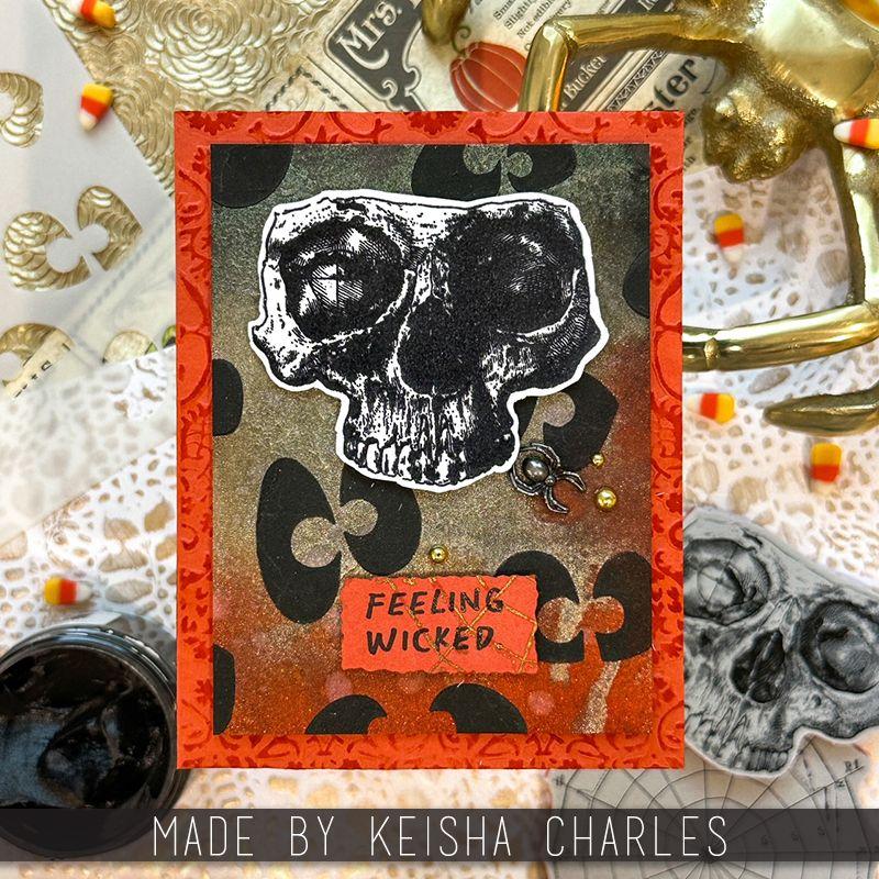 Tim Holtz Cling Rubber Stamps The Obscure cms471 feeling wicked