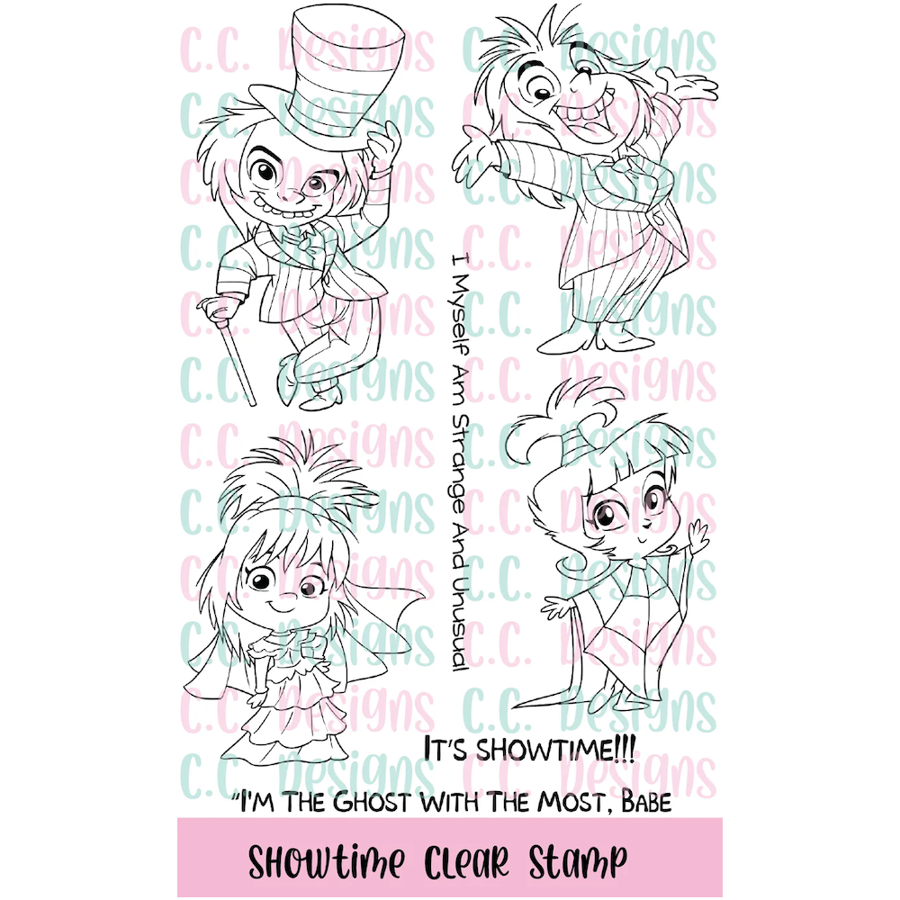 C.C. Designs Showtime Clear Stamp Set ccd-363