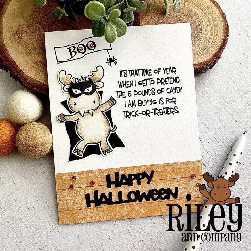 Riley And Company Funny Bones It's That Time Of Year Cling Rubber Stamp rwd-1166 happy halloween