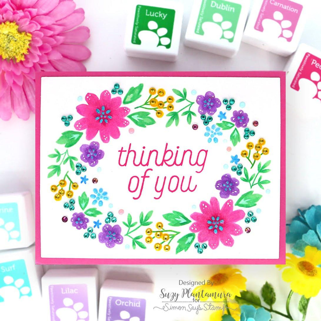 Concord & 9th Friendly Florals STAMPtember Exclusive Stamps and Images and Messages Dies Set | color-code:ALT05