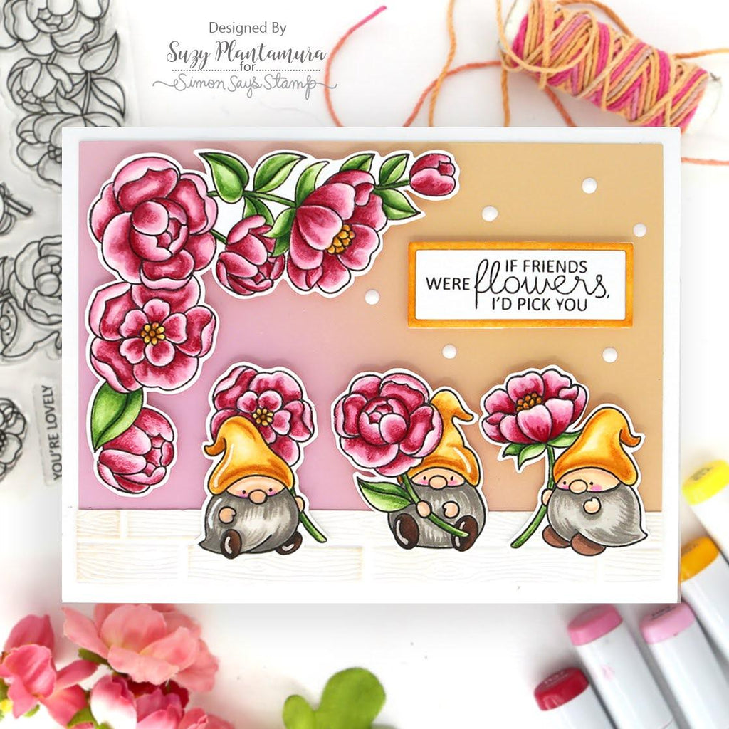 Clearly Besotted Garden Gnomies STAMPtember Exclusive Stamps 3035ssc